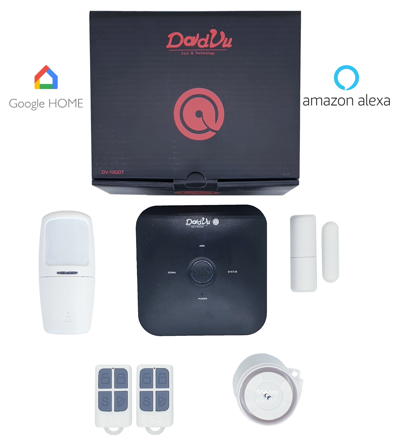 Sistema Allarme Casa Senza Fili Dadvu DV-2AT - WiFi, GSM, 100 Zone | Compatibile Con Google Home E Alexa - Foto 1