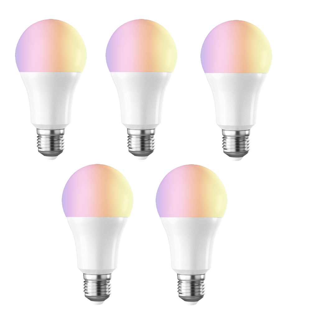 Lampadina Led Wifi Dadvu DV-E27W X5, RGB con regolazione colore e  luminosità, 9w, compatibile Alexa e Google Home, App DadVu (Smart Life –  Tuya)