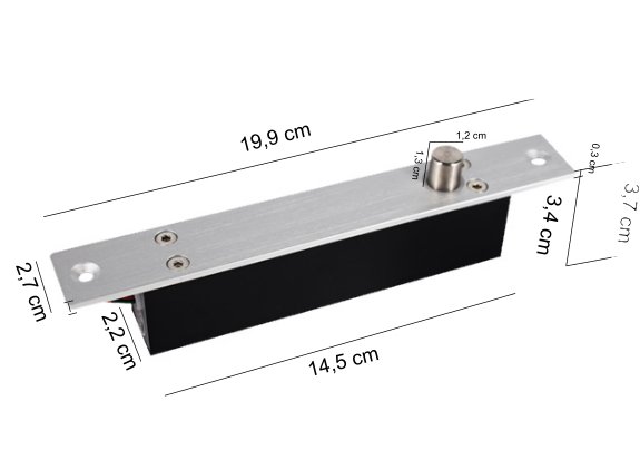 Serratura elettromagnetica DV-S6AK, 12V – 1A